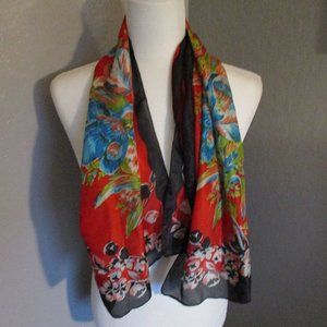 Beautiful 1950s silk floral